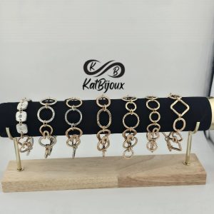 bracelet-gold-silver-group-pic1 A collection of seven gold-filled, Argentium silver and fine silver bracelets.