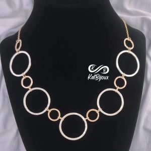 necklace-silver-gold-the-astor Argentium silver and gold-filled "The Big and Small" necklace.